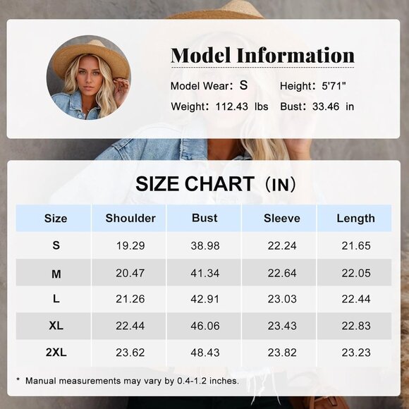 Brand New Women's Light Blue Cotton LONGBIDA Frayed Washed Button Up Cropped - Picture 6 of 6